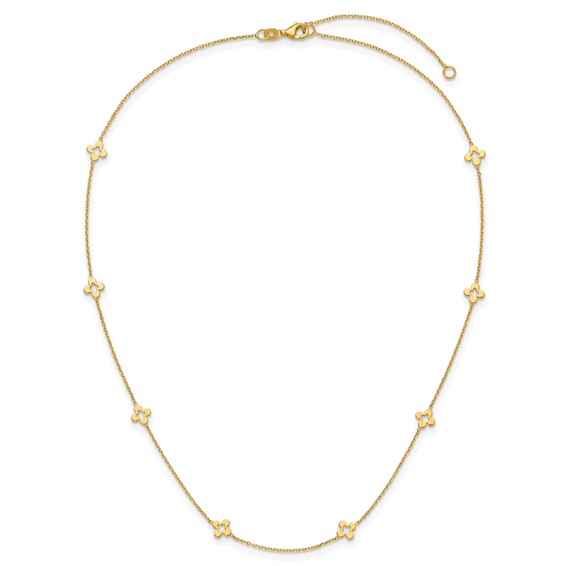 HERCO Gold 4 Leaf Clover Necklaces