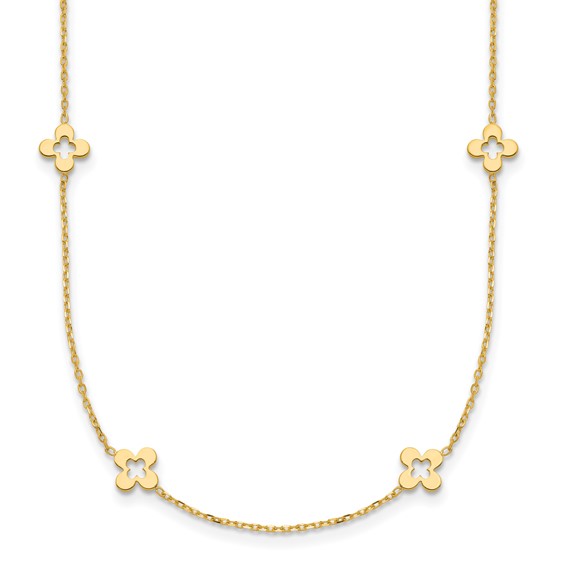 HERCO Gold 4 Leaf Clover Necklaces