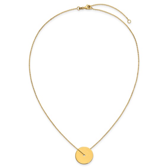 Herco 14K Gold Round Plate 18.5mm