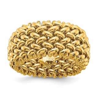 Herco 14K Polished 9.5mm Mesh Ring