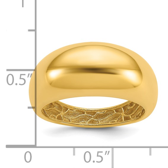 Herco 14K Polished Domed Ring