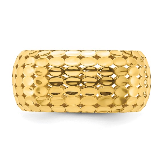 Herco 14K Polished and Textured Fancy Ring