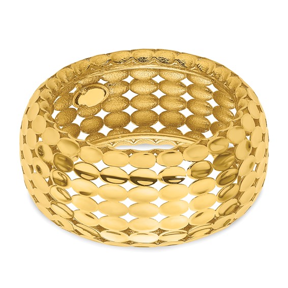 Herco 14K Polished and Textured Fancy Ring