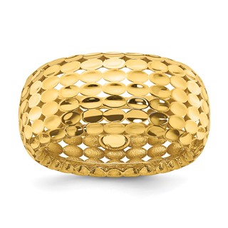 Herco 14K Polished and Textured Fancy Ring