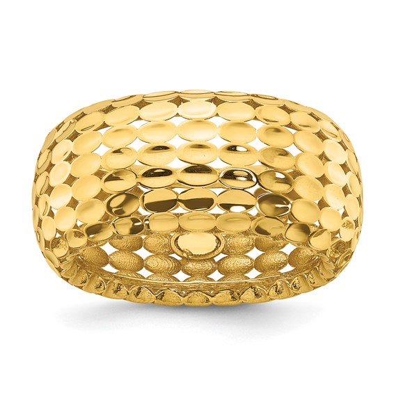 Herco 14K Polished and Textured Fancy Ring