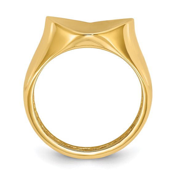 Herco 14K Polished Heart Signet Size 6 Ring