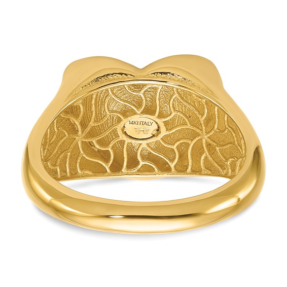 Herco 14K Polished Heart Signet Size 6 Ring