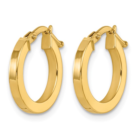 Herco Gold Polished 2.00mm Hoop Earrings