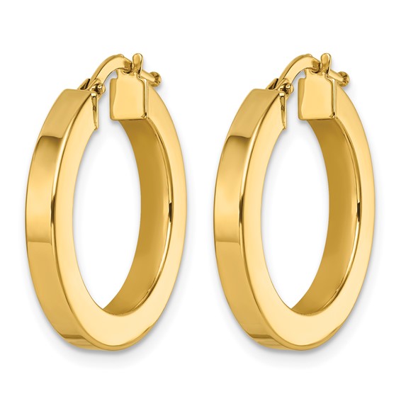 Herco Gold Polished 3.00mm Hoop Earrings