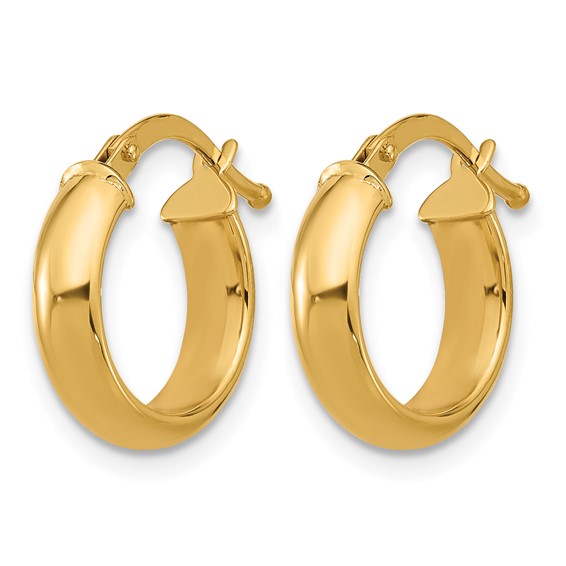 HERCO Gold Polished Hoop Earrings