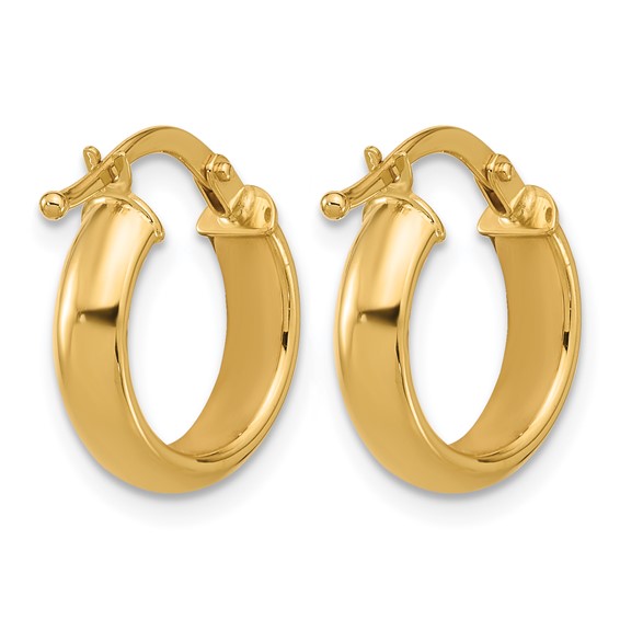 HERCO Gold Polished Hoop Earrings