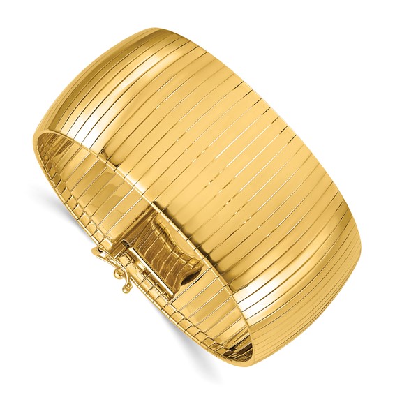 Herco 14K Polished 29mm Wide 7.25 Inch Bracelet