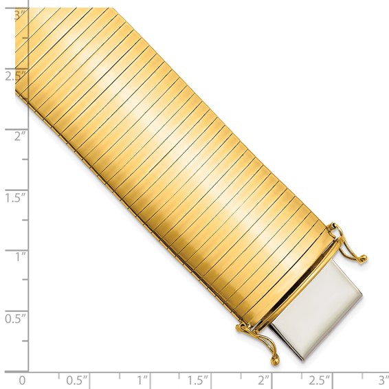 Herco 14K Polished 29mm Wide 7.25 Inch Bracelet