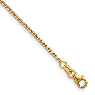 Herco 14K Polished 1.6mm Solid Curb 22 Inch Chain