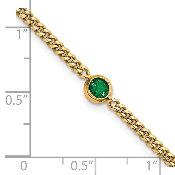 HERCO Gold Curb Gemstone Bracelets