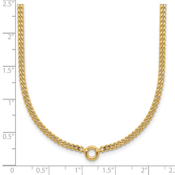 Herco 14K Bezel 7.25 inch Curb Bracelet Mounting