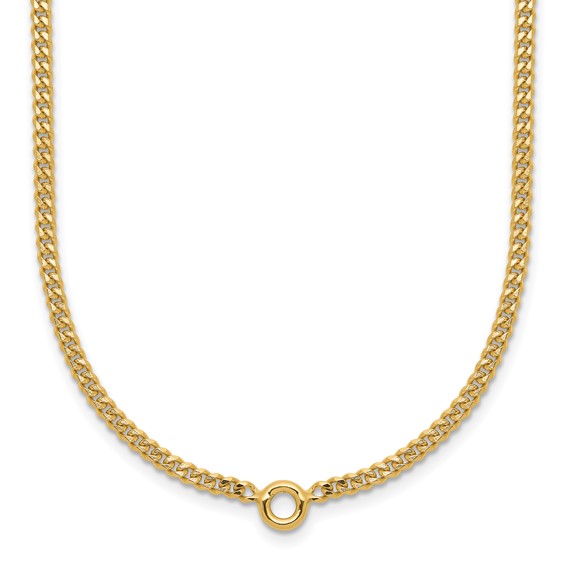 Herco 14K Bezel 7.25 inch Curb Bracelet Mounting