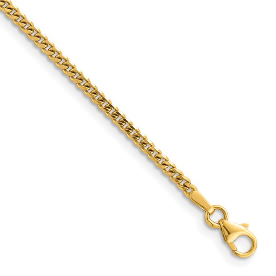 Herco 14K Polished 3.4mm Solid Curb 7 Inch Chain Bracelet