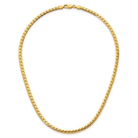 Herco Gold Solid Fancy Herringbone Chain