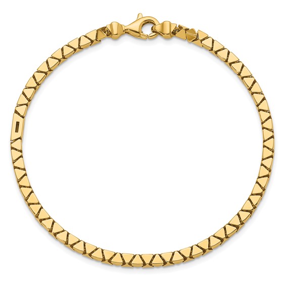 Herco 14K Polished Fancy Triangular Link Bracelet