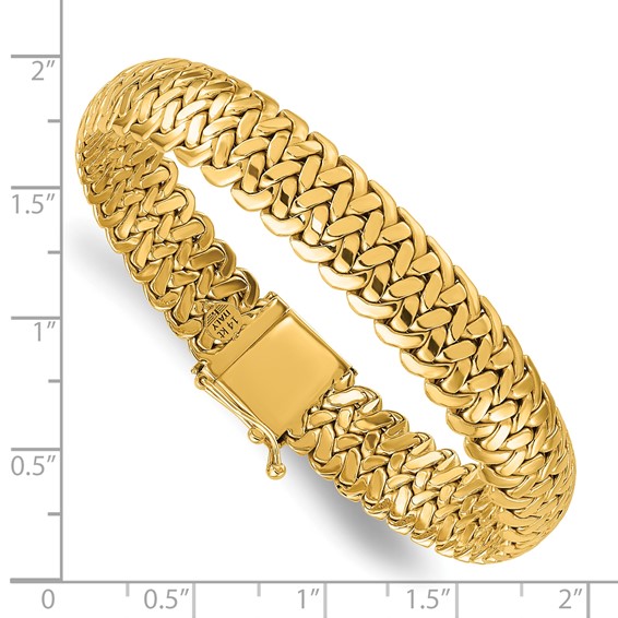 Herco 14K Polished Fancy Woven Link Bracelet