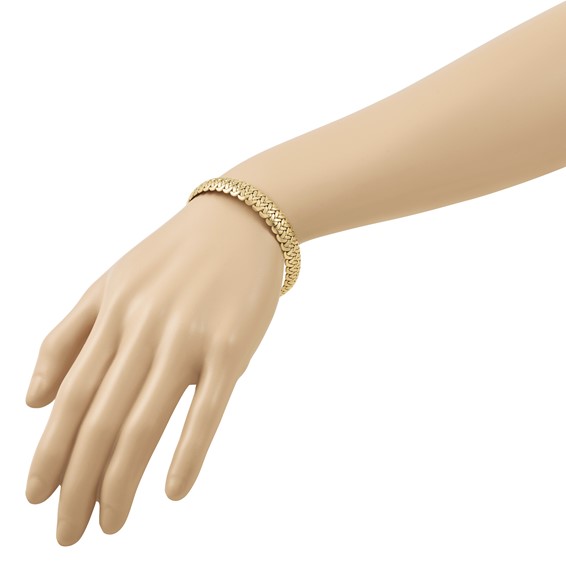 Herco 14K Polished Fancy Woven Link Bracelet