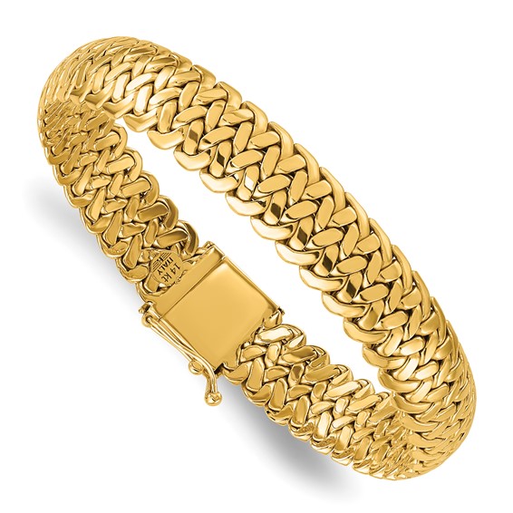 Herco 14K Polished Fancy Woven Link Bracelet