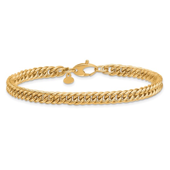 Herco 14K Polished 5.5mm Solid Fancy Link Bracelets