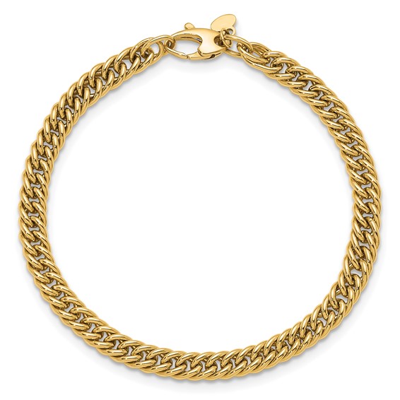 Herco 14K Polished 5.5mm Solid Fancy Link Bracelets