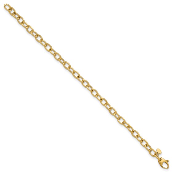 Herco 14K Polished 5.25mm Solid Cable Chain Bracelets