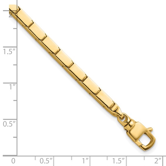 Herco 14K Polished Fancy Rectangular Bar Link Bracelet