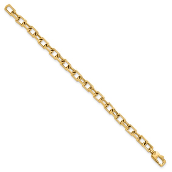 Herco 14K Polished Fancy Rectangular Link Bracelet