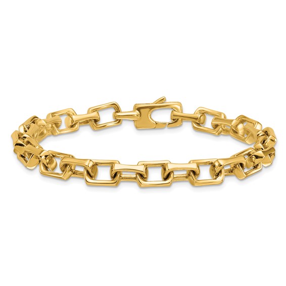 Herco 14K Polished Fancy Rectangular Link Bracelet