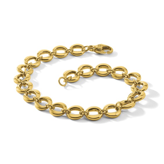 Herco 14K Polished Round Link Bracelet