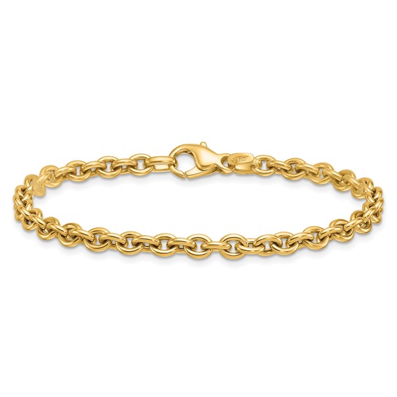 Herco 14K Polished 4.75mm Cable Chain Bracelet