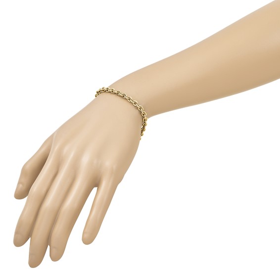 Herco 14K Polished 4.75mm Cable Chain Bracelet