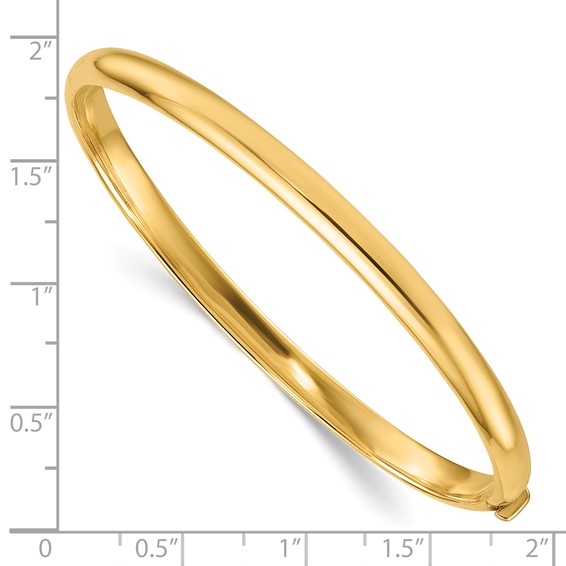 Herco 14K Polished Solid Hinged Bangles