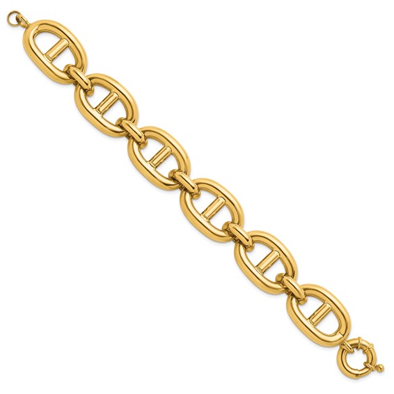 Herco 14K Polished Fancy 20.25mm Anchor Link Bracelet