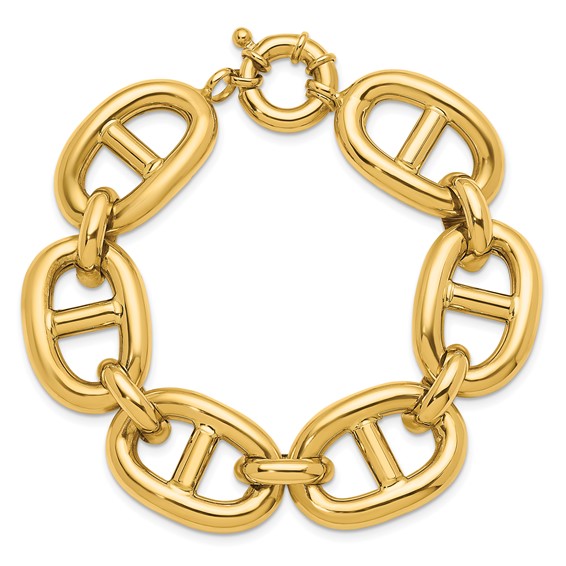 Herco 14K Polished Fancy 20.25mm Anchor Link Bracelet