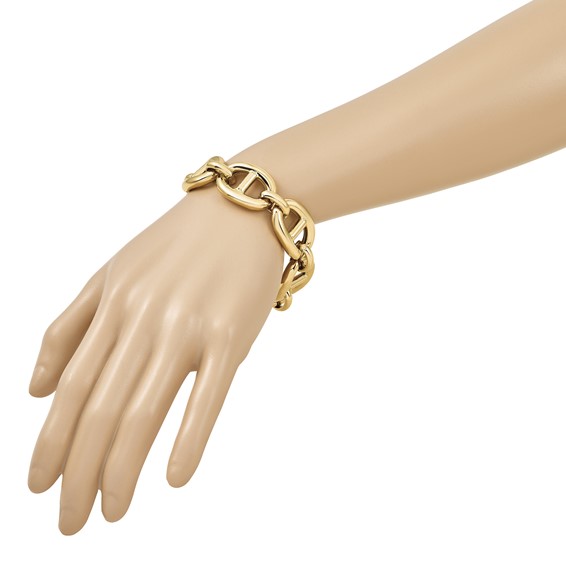 Herco 14K Polished Fancy 20.25mm Anchor Link Bracelet