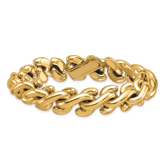 Herco 14K Polished Fancy S-Link Bracelet