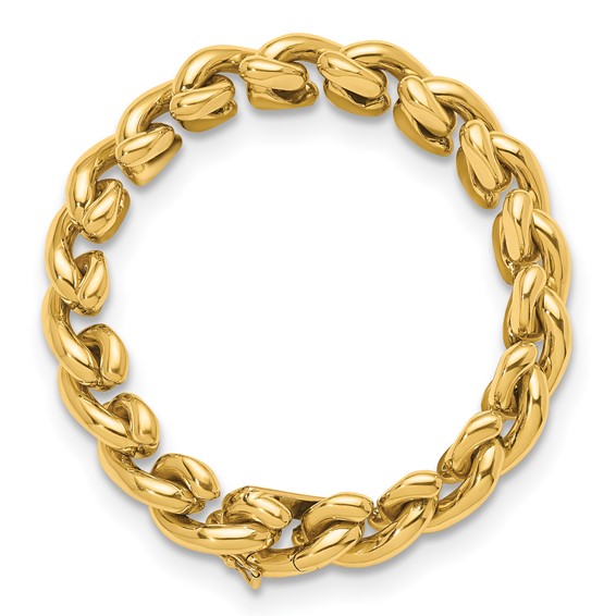 Herco 14K Polished Fancy S-Link Bracelet