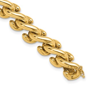 Herco 14K Polished Fancy S-Link Bracelet