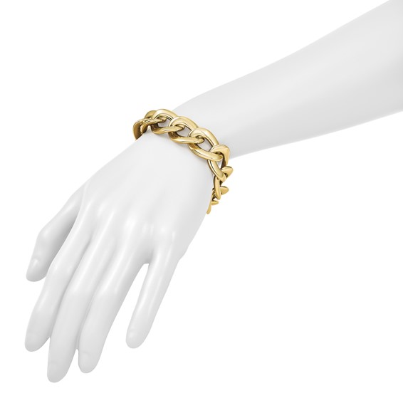 Herco 14K Polished Oval Link Bracelet