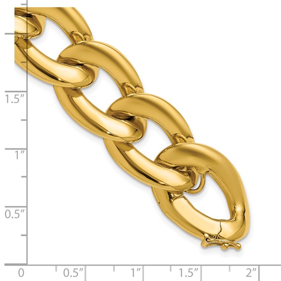 Herco 14K Polished Oval Link Bracelet