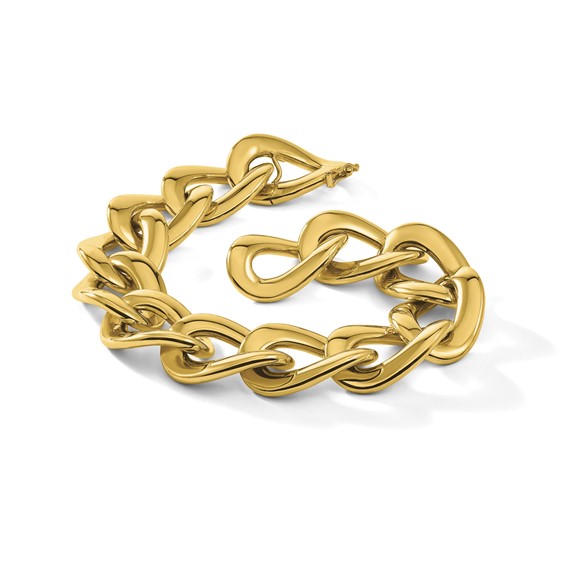 Herco 14K Polished Oval Link Bracelet