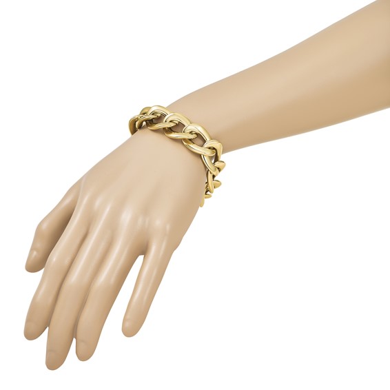 Herco 14K Polished Oval Link Bracelet