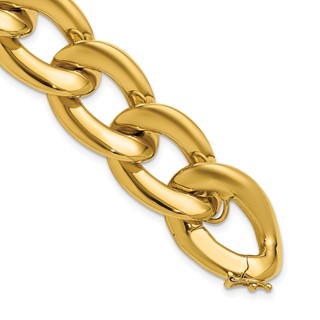 Herco 14K Polished Oval Link Bracelet