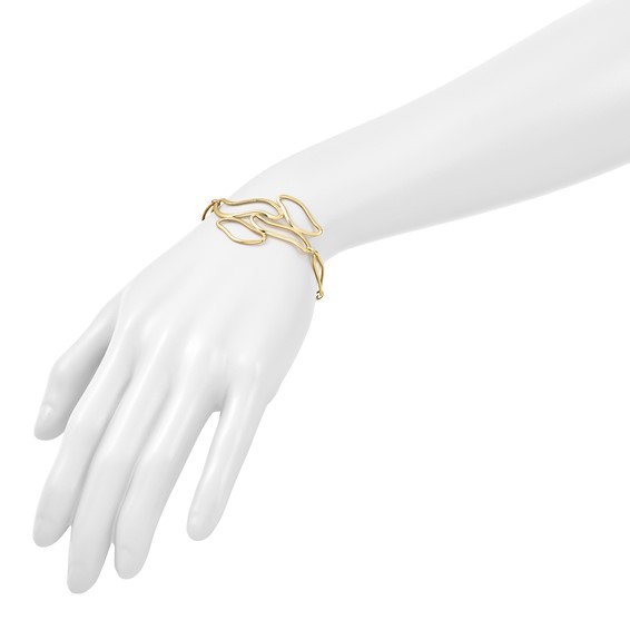 Herco 14K Polished Solid Fancy Contemporary Link Bracelet