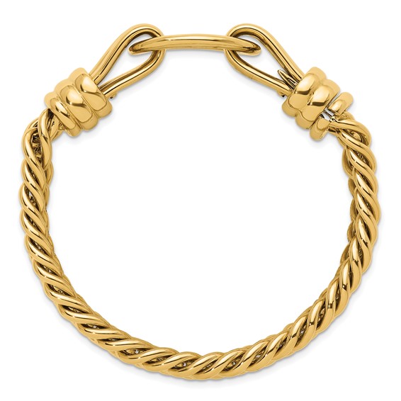 Herco 14K Polished Fancy Oval and Curb Link Bracelet